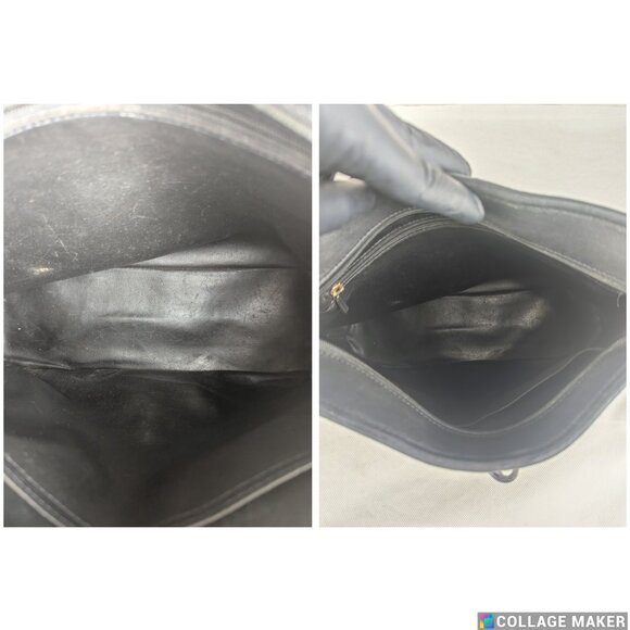 Authentic Longchamp Black Leather Crossbody Shoulder Bag Made in France - Picture 3 of 9